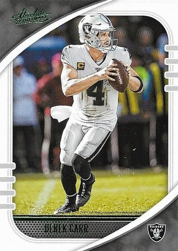 #36 Derek Carr - Las Vegas Raiders - 2020 Panini Absolute - Green Football