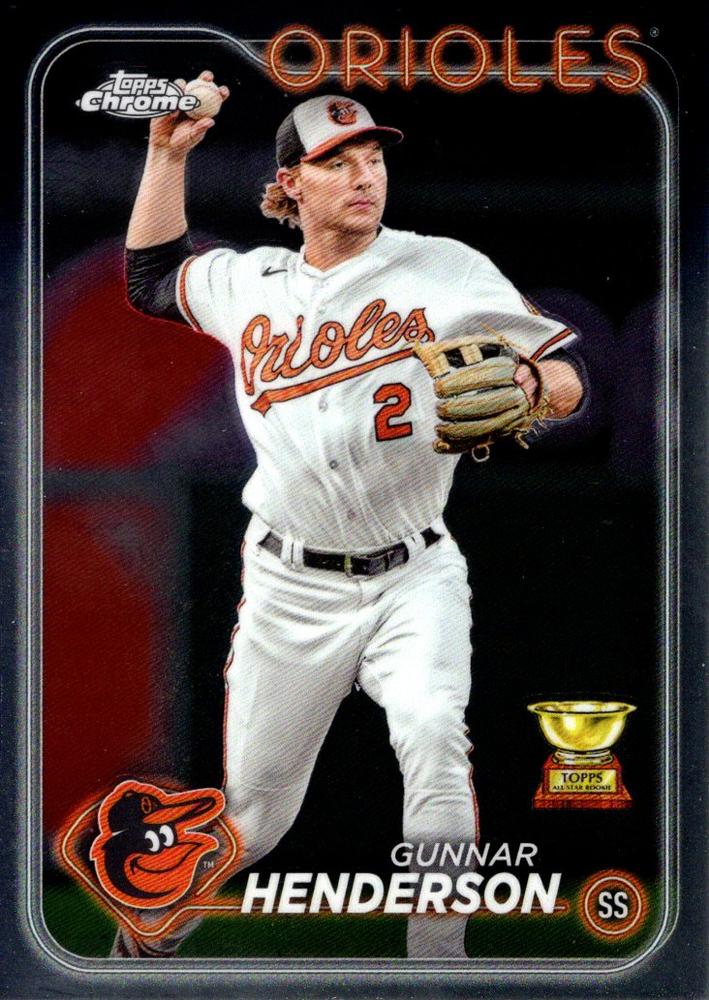 #36 Gunnar Henderson - Baltimore Orioles - 2024 Topps Chrome Baseball