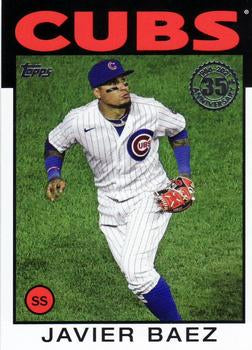 #86B-36 Javier Baez - Chicago Cubs - 2021 Topps - 1986 Topps Baseball 35th Anniversary Series One Baseball