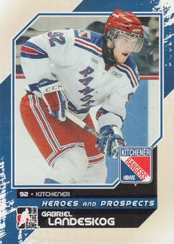 #36 Gabriel Landeskog - Kitchener Rangers - 2010-11 In The Game Heroes and Prospects Hockey