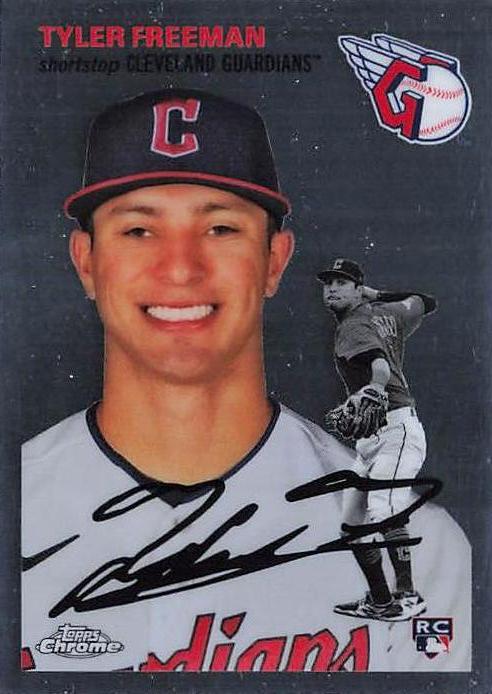 #36 Tyler Freeman - Cleveland Guardians - 2023 Topps Chrome Platinum Anniversary Baseball