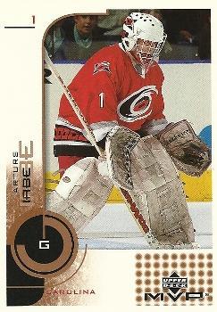 #36 Arturs Irbe - Carolina Hurricanes - 2002-03 Upper Deck MVP Hockey