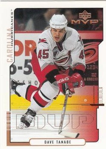 #36 David Tanabe - Carolina Hurricanes - 2000-01 Upper Deck MVP Hockey