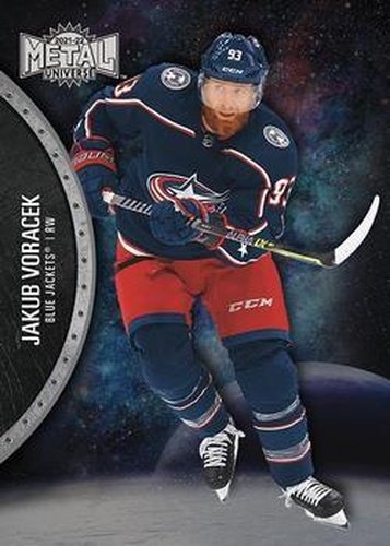 #36 Jakub Voracek - Columbus Blue Jackets - 2021-22 Skybox Metal Universe Hockey