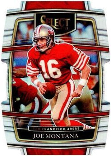 #36 Joe Montana - San Francisco 49ers - 2021 Panini Select - Silver Prizm Die Cut Football
