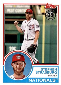 #83-36 Stephen Strasburg - Washington Nationals - 2018 Topps - 1983 Topps Baseball 35th Anniversary Baseball