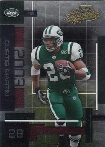 #36 Curtis Martin - New York Jets - 2003 Playoff Absolute Memorabilia Football