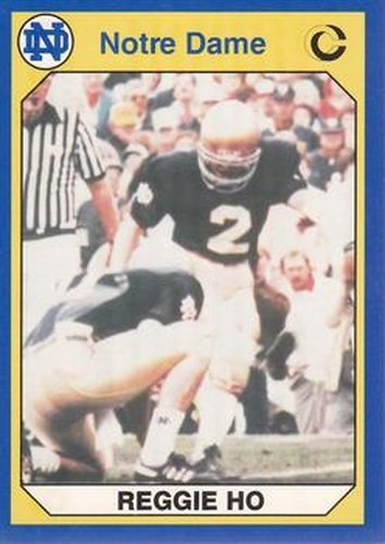#36 Reggie Ho - Notre Dame Fighting Irish - 1990 Collegiate Collection Notre Dame Football