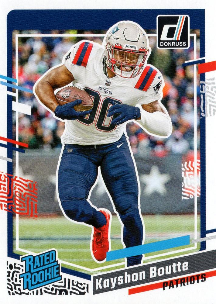 #370 Kayshon Boutte - New England Patriots - 2023 Donruss Football