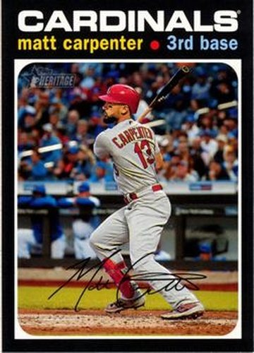 #370 Matt Carpenter - St. Louis Cardinals - 2020 Topps Heritage Baseball