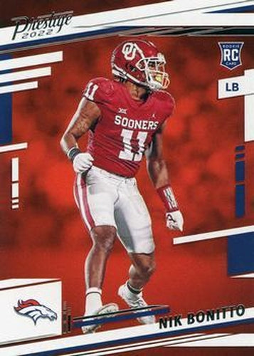 #370 Nik Bonitto - Denver Broncos - 2022 Panini Prestige Football