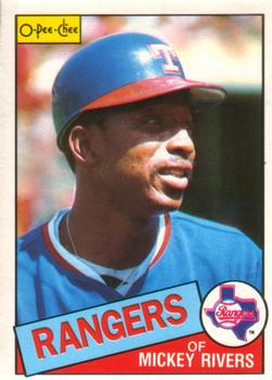 #371 Mickey Rivers - Texas Rangers - 1985 O-Pee-Chee Baseball