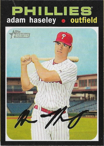 #371 Adam Haseley - Philadelphia Phillies - 2020 Topps Heritage Baseball