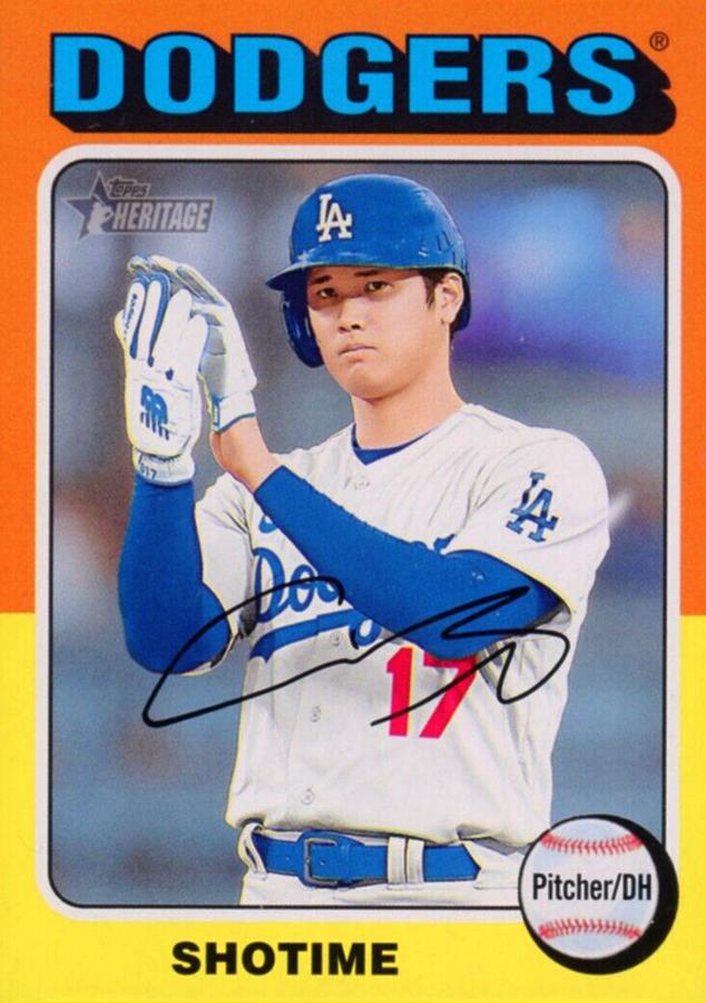 #371d Shohei Ohtani - Los Angeles Dodgers - 2024 Topps Heritage Baseball