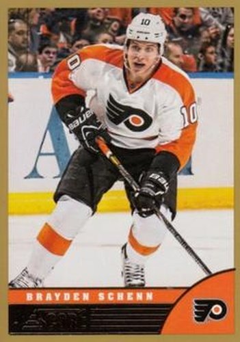 #372 Brayden Schenn - Philadelphia Flyers - 2013-14 Score - Gold Hockey