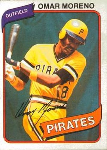 #372 Omar Moreno - Pittsburgh Pirates - 1980 O-Pee-Chee Baseball