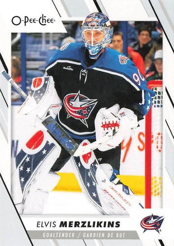 #372 Elvis Merzlikins - Columbus Blue Jackets - 2023-24 O-Pee-Chee Hockey