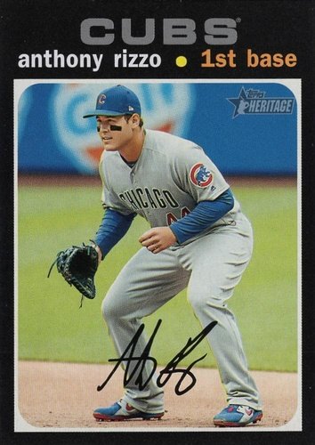 #373b Anthony Rizzo - Chicago Cubs - 2020 Topps Heritage Baseball