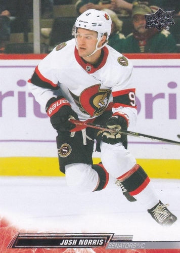 #374 Josh Norris - Ottawa Senators - 2022-23 Upper Deck Hockey