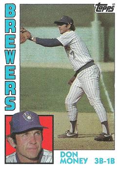 #374 Don Money - Milwaukee Brewers - 1984 Topps Baseball