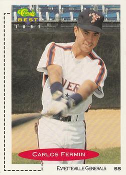 #374 Carlos Fermin - Fayetteville Generals - 1991 Classic Best Baseball