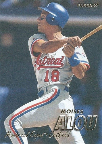#374 Moises Alou - Montreal Expos - 1997 Fleer Baseball