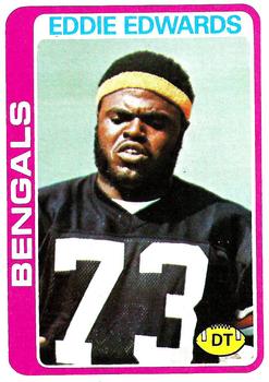 #374 Eddie Edwards - Cincinnati Bengals - 1978 Topps Football