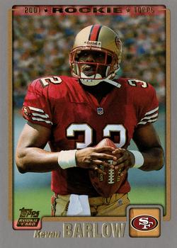 #375 Kevan Barlow - San Francisco 49ers - 2001 Topps Football