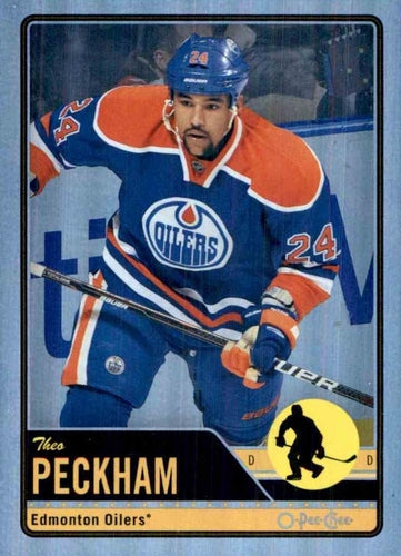 #376 Theo Peckham - Edmonton Oilers - 2012-13 O-Pee-Chee - Rainbow Hockey
