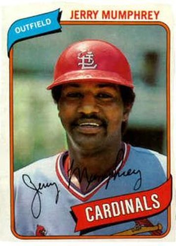#378 Jerry Mumphrey - St. Louis Cardinals - 1980 Topps Baseball