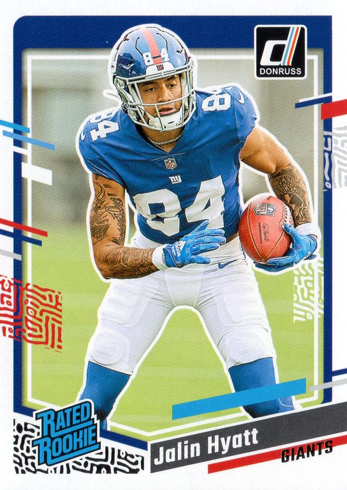 #378 Jalin Hyatt - New York Giants - 2023 Donruss Football