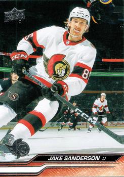 #378 Jake Sanderson - Ottawa Senators -2023-24 Upper Deck Hockey