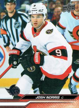 #379 Josh Norris - Ottawa Senators -2023-24 Upper Deck Hockey