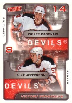 #379 Pierre Dagenais / Mike Jefferson - New Jersey Devils - 2001-02 Upper Deck Victory Hockey