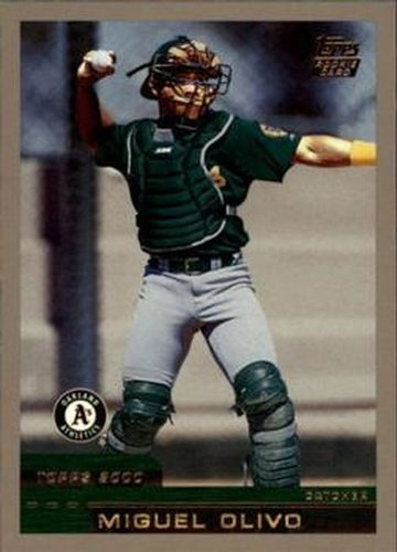#T37 Miguel Olivo - Oakland Athletics - 2000 Topps Traded & Rookies Baseball