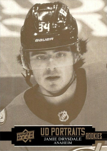 #P-37 Jamie Drysdale - Anaheim Ducks - 2021-22 Upper Deck - UD Portraits Hockey