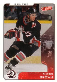 #37 Curtis Brown - Buffalo Sabres - 2001-02 Upper Deck Victory Hockey