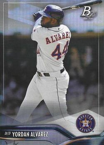 #37 Yordan Alvarez - Houston Astros - 2021 Bowman Platinum Baseball