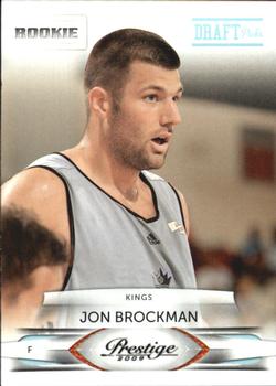 #187 Jon Brockman - Sacramento Kings - 2009-10 Panini Prestige - Draft Picks Light Blue Basketball