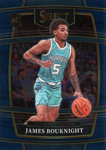 #37 James Bouknight - Charlotte Hornets - 2021-22 Panini Select - Blue Basketball
