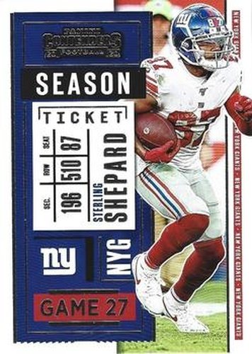 #37 Sterling Shepard - New York Giants - 2020 Panini Contenders Football