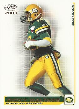 #37 Rick Walters - Edmonton Eskimos - 2003 Pacific CFL Football