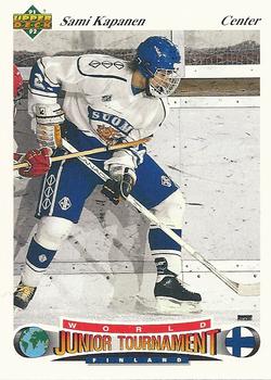 #37 Sami Kapanen - Finland - 1991-92 Upper Deck Czech World Juniors Hockey
