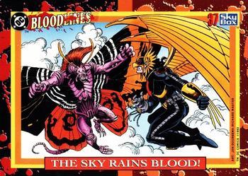 #37 The Sky Rains Blood! - 1993 SkyBox DC Comics Bloodlines