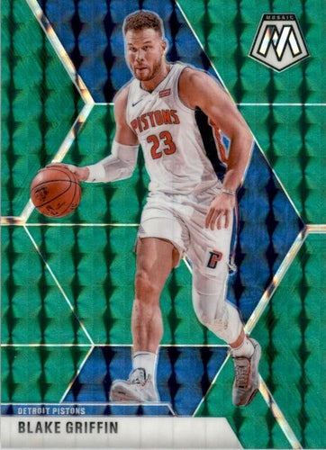 #37 Blake Griffin - Detroit Pistons - 2019-20 Panini Mosaic - Green Prizm Basketball