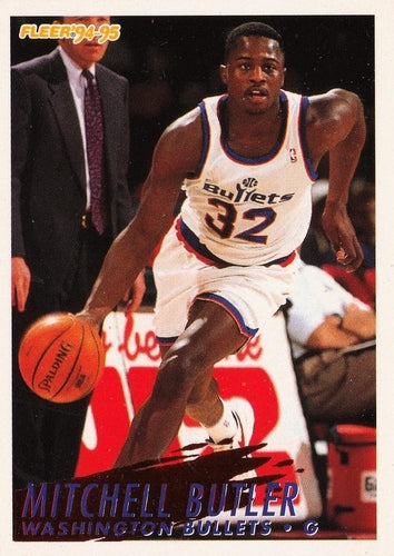 #380 Mitchell Butler - Washington Bullets - 1994-95 Fleer Basketball
