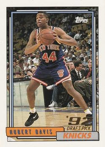 #381 Hubert Davis - New York Knicks - 1992-93 Topps Basketball