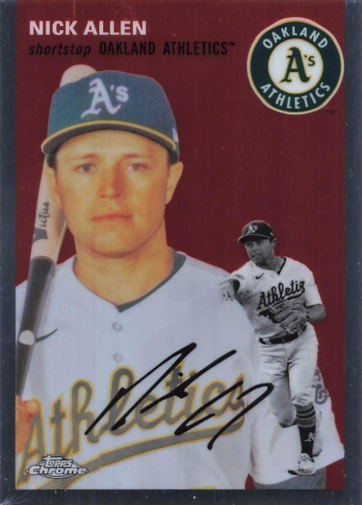#381 Nick Allen - Oakland Athletics - 2023 Topps Chrome Platinum Anniversary Baseball