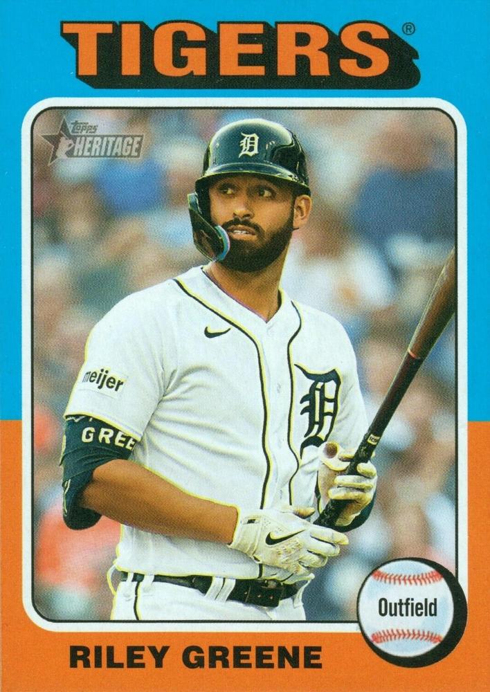 #381d Riley Greene - Detroit Tigers - 2024 Topps Heritage Baseball