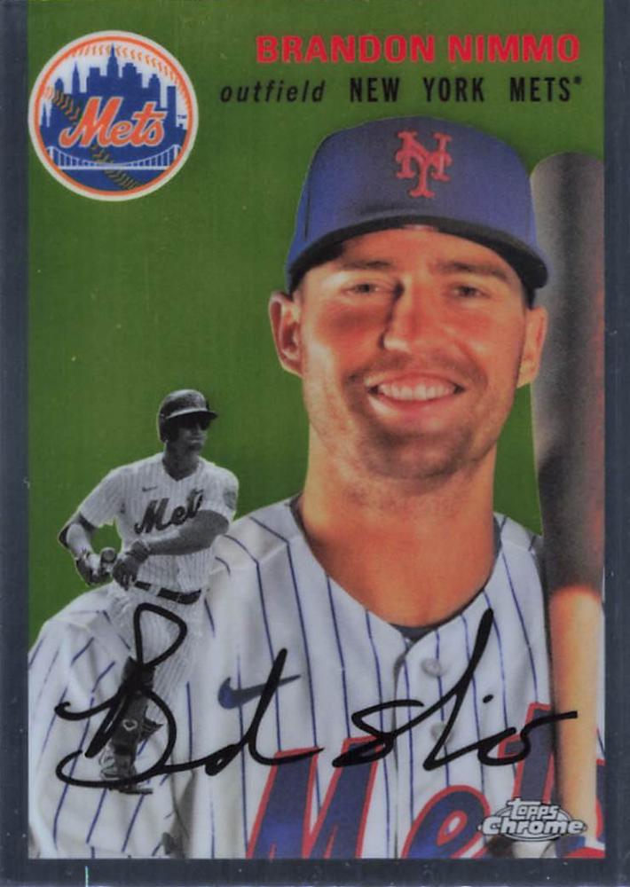 #382 Brandon Nimmo - New York Mets - 2023 Topps Chrome Platinum Anniversary Baseball